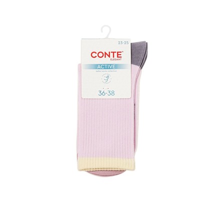 Удлиненные CONTE ACTIVE Удлиненные женские хлопковые носки