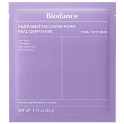 Biodance Ночная гидрогелевая маска с ПДРН и икрой Rejuvenating Caviar PDRN Real Deep Mask
