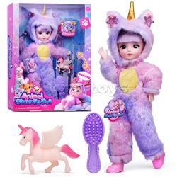 Кукла "Модница в косюме единорога" с аксессуарами,в коробке