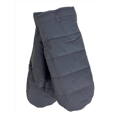 Зимние женские варежки с подкладом из искусственного меха, цвет тёмно серый