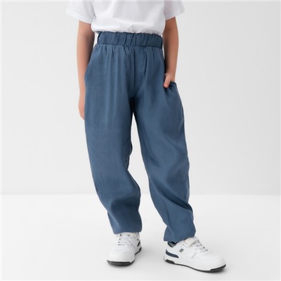 Брюки для мальчика KAFTAN Linen, размер 30 (98-104 см), синие