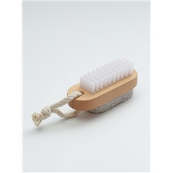 Пемза для педикюра с щёткой, с подвесом, искусственная щетина, 9.5×4 см