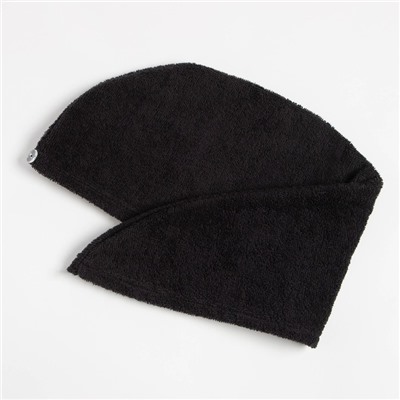 Набор для сауны «Экономь и Я»: полотенце - парео 68×150 см + чалма, 100% хлопок, 320 г/м², чёрный