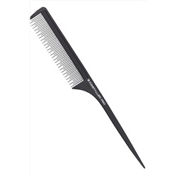 Kristaller Профессиональный гребень для волос с ручкой 8612, карбон, черный, 24 см KRISTALLER, 1129155
