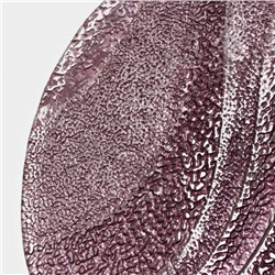 Тарелка подстановочная «Драхна», d=33 см, стекло, бордовая