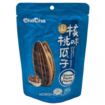 Жареные подсолнечные семечки со вкусом китайских орехов пекан ChaCha, Китай, 108 г