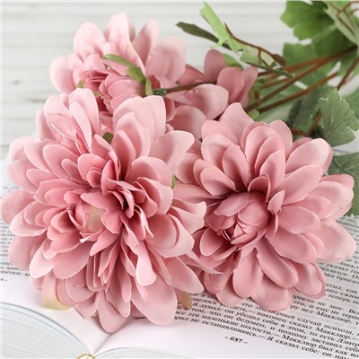 Цветок искусственный Георгин 78 см / GT41-15 /уп 60/600/