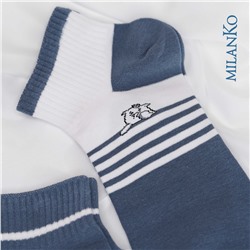 Мужские носки спортивные (Узор 3) MilanKo N-158