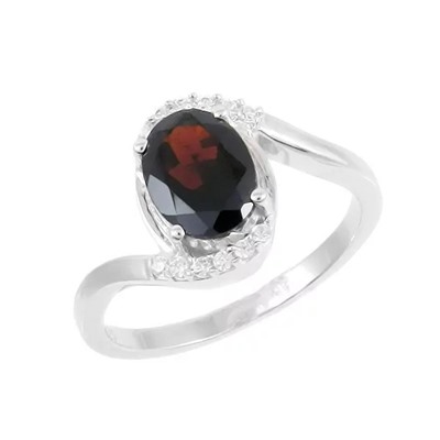 Кольцо из серебра гранат, Кипр