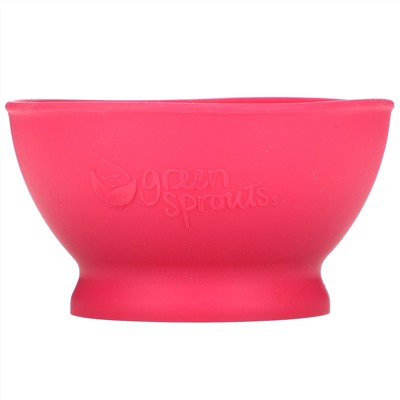 Green Sprouts, Learning Bowl, 9+ Months, Pink, 1 Bowl