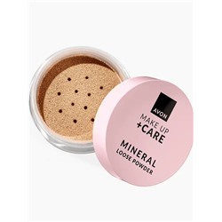 Минеральная рассыпчатая пудра для лица Make Up + Care