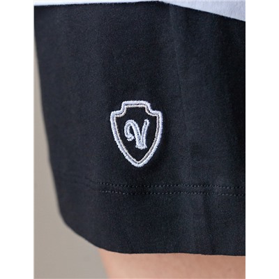 Короткие шорты с поясом на резинке из эластичного хлопка