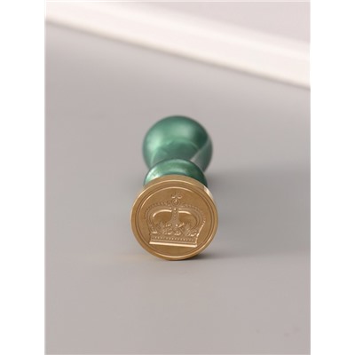 Подарочный набор для сургучной печати «Корона», печать, ручка, сургуч, 12.5×10×3.6 см