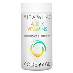 CodeAge, Vitamins, A.D.K Vitamins, 180 Capsules