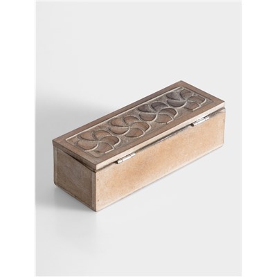 Шкатулка «Цветы», 20×7×6 см, МДФ