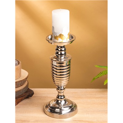 Подсвечник «Виктори», 13×13×29 см, алюминий