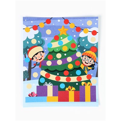 Аппликация из тишью «Ёлочка», 138×165, набор для творчества