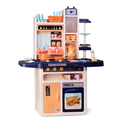 Игровой набор кухня "Давай играть" (свет, звук) 69 предметов, в коробке