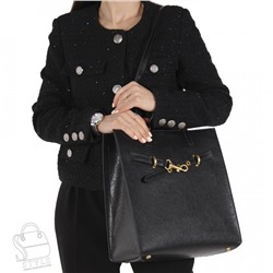 Сумка женская кожаная 1392TH black Polina&Eiterou  в Новосибирске