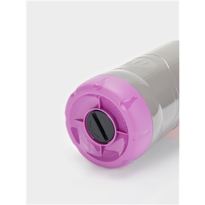 Термос 1 л, 11×31 см, со стеклянной колбой, пластик, фиолетовый