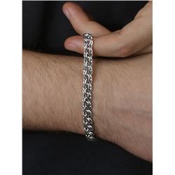 Браслет из чернёного серебра - Бисмарк, 21 см 925 пробы БРБ11021ч