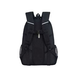 Рюкзак молодежный, 45×32×23 см, Grizzly 530, эргономичная спинка, отделение для ноутбука, чёрный, RU-530-1_1