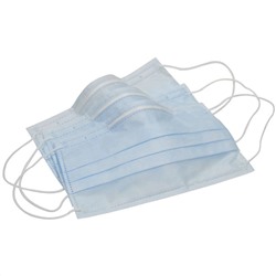 Nail Art Маска медицинская трехслойная одноразовая нестерильная, 50 шт./уп., голубой 12149