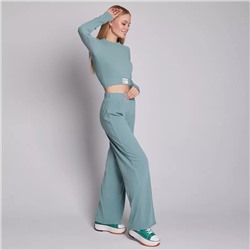 Костюм женский (лонгслив, брюки) DommoD, размер 42, цвет ментоловый