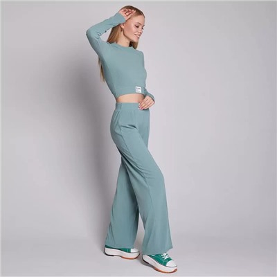 Костюм женский (лонгслив, брюки) DommoD, размер 42, цвет ментоловый