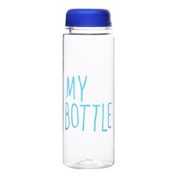 Бутылка для воды My bottle, 500 мл, 19.5×6 см, чехол в комплекте, цвет МИКС