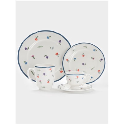 Тарелка Доляна «Романс», d=19.5 см, костяной фарфор, белая