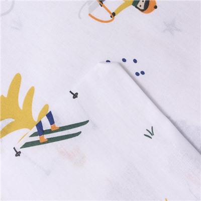 Постельное бельё 1.5-спальное «Этель» Happy skiers, бязь