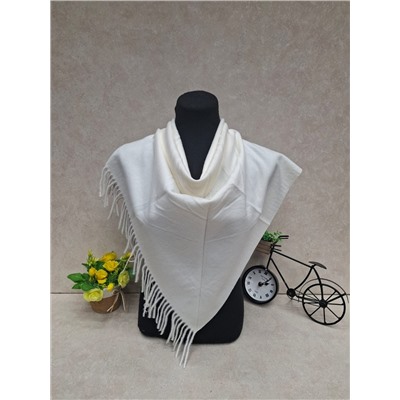 Платок из кашемира, цвет молочный