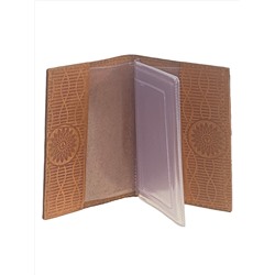 Обложка для автодокументов из искусственной кожи, цвет коричневый