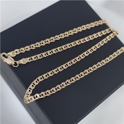 Цепочка на шею ювелирная бижутерия Итальянское золото (покрытие желтое 14к), арт.213.991