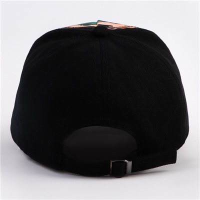 Кепка детская для мальчика «Аниме», чёрная, р-р 52-54, 5-7 лет