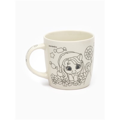 Роспись кружки и шара красками «Лошадки», 300 мл