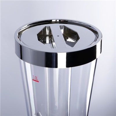 Башня пивная «Ракета», 3 л, колба для льда, 3 крана, пластик, чёрная