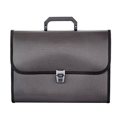 Портфель пластиковый А4 30 мм с  7 отд. с отороч. черный 0,95мм NL6275-06 inФОРМАТ