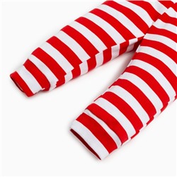 Костюм детский (джемпер и брюки) «Крошка Я. Мой первый НГ», рост 62-68 см, красный, белый