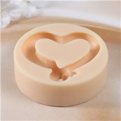 Силиконовый молд для заливки «Змея сердце», 2.5×8×8 см