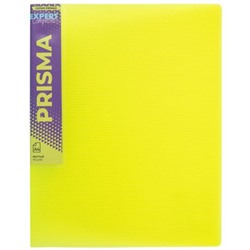 Папка пластиковая 2 кольца 25мм PRISMA NEON 700 мкм EC211300009 желтая, эффект 3D Expert Complete