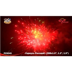 Фейерверк РС9245 Горжусь Россией! (1", 1,2", 1,5" х 308)