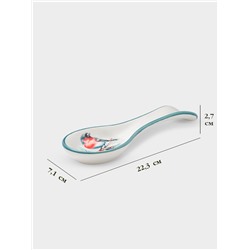 Подставка под ложку новогодняя Доляна «Зимний вечер», 22.3×7.1×2.7 см, доломит, белая