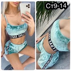 Женский комплект топик с шортами