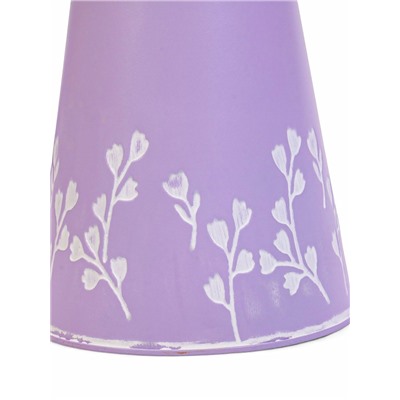 Кашпо - ваза «Кувшин Ландыши», 12×12×20 см, 1.5 л, лавандовое