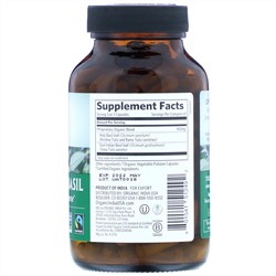 Organic India, тулси (базилик священный), 180 растительных капсул