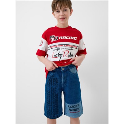 Шорты текстильные джинсовые для мальчиков