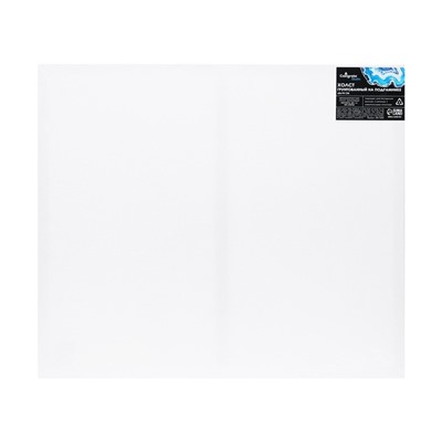 Холст на подрамнике, хлопок 100%, 1.6×60×70 см, акриловый грунт, мелкозернистый, 280 г/м²