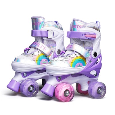 Ролики детские, размер S, 4 колеса (цвет фиолетовый)